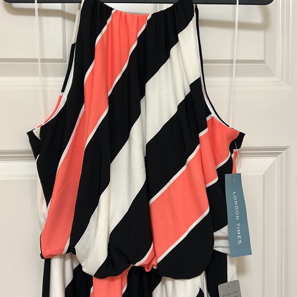 NWT London Times Maxi Dress Size 10 - Picture 2 of 13